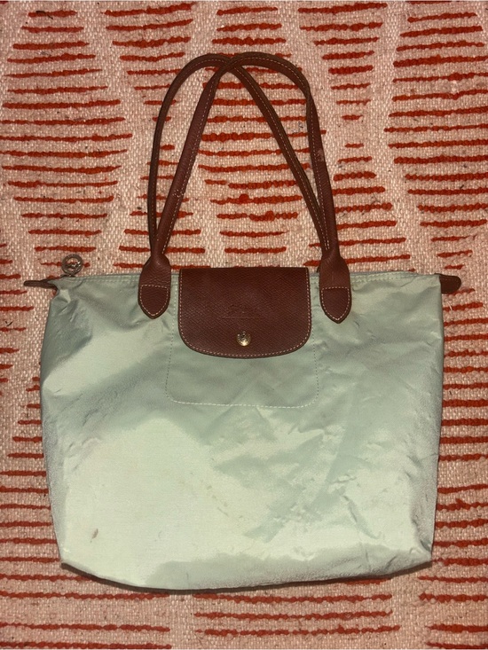 Longchamp Handbags - Longchamp Le Pliage Small Shoulder Carry Mint Tote